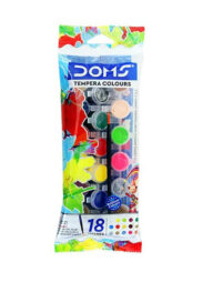 DOMS Tempera Colours 18 Shades with Free Brush
