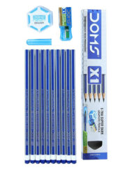 Doms X1 Super Dark Pencil Free Sharpner and Eraser