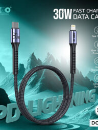 GEEOO DC27 Fast Charging 1M Long 30W (PD-L) Data Cable