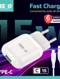 GEEOO C15 (C) FAST CHARGER SET With 3A FAST CHARGING CABLE