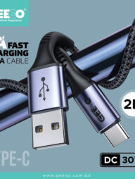 GEEOO DC30TC 3A Fast Charging Data Cable (Type-C)