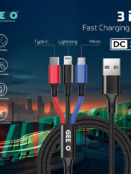 GEEOO DC303 Super Fast 3-in-1 charging cable