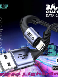 GEEOO DC25L 3A Fast Charging 1M Long (Lightning) Data Cable