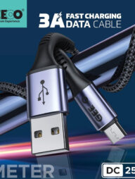 GEEOO DC25M 3A Fast Charging 1M Cable