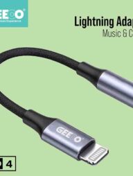 GEEOO AD4 Lightning to 3.5mm Headphone Jack Adapter