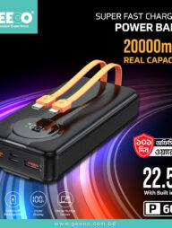 GEEOO P600 Real Capacity Super Fast Power bank