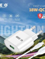GEEOO C18 (L) FAST CHARGER SET With 3A FAST CHARGING