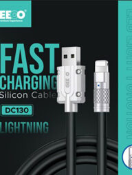 GEEOO DC130 Fast Charging Silicone (Lightning) Cable 1M Long 3A Safe Charge