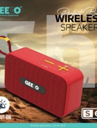 GEEOO S60 Perfect Bass Wireless Speaker (Red)