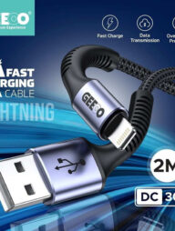 GEEOO DC30L 3A Fast Charging 2M Long (Lightning) Data Cable