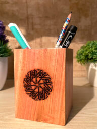 Wooden Desk Organizer (Iqra)