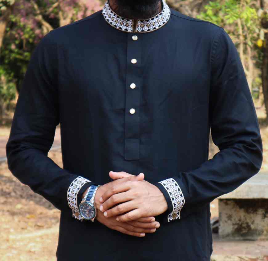 Classic Black Panjabi 4