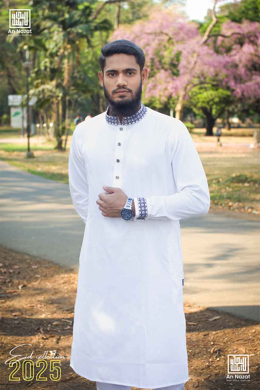 Classic white Panjabi 1