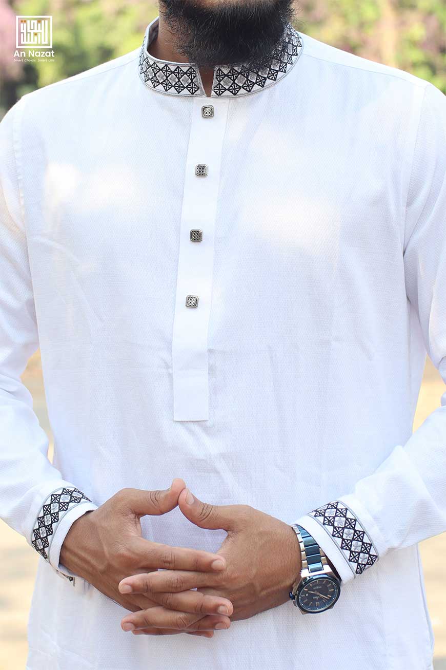 Classic white Panjabi 3