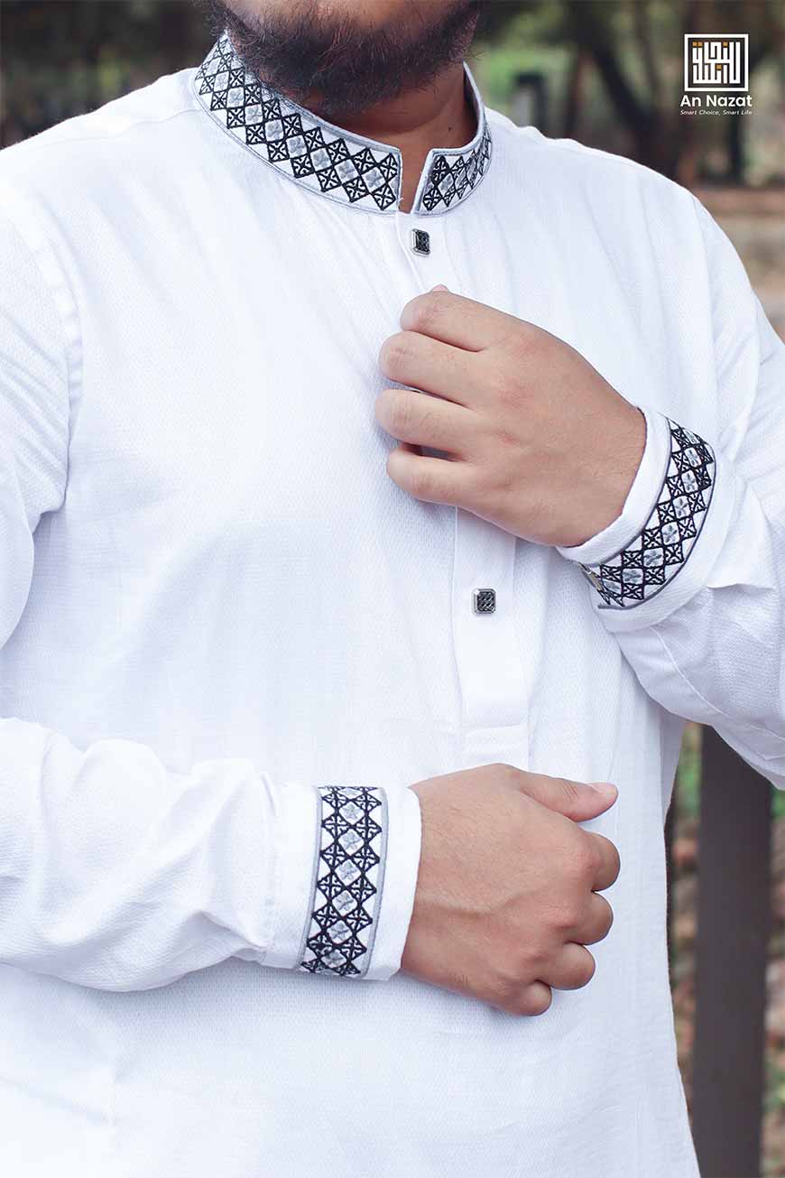 Classic white Panjabi 4