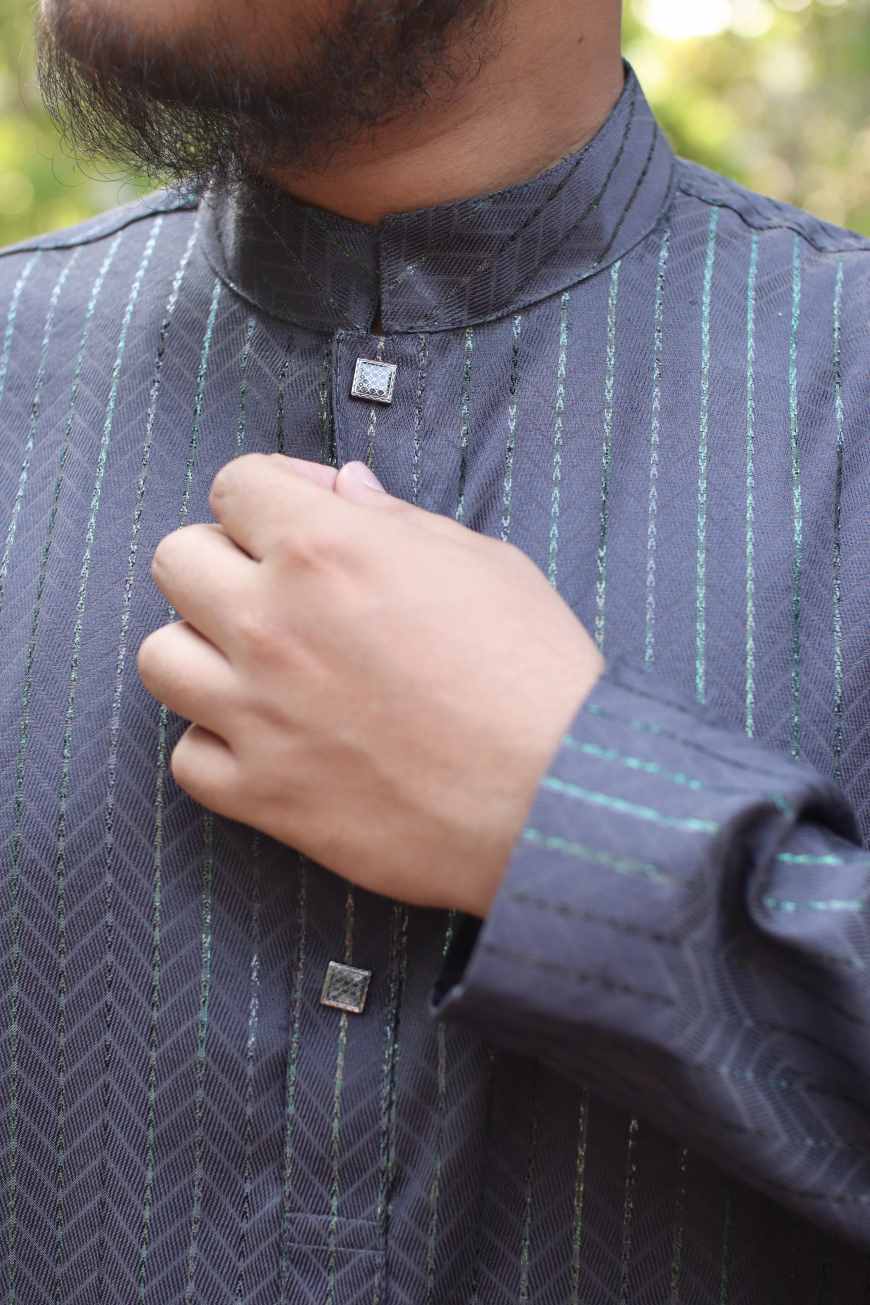 Gorgeous Grey Panjabi 2