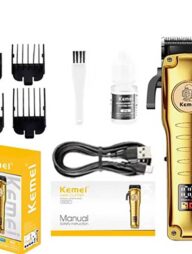 Kemei KM-511 Cord And Cordless Hair Clipper Salon Series With Taper Lever Adjustment For Men