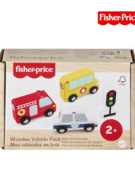 Fisher Price JCY32 Wooden Vehicle Pack, Ages 2+