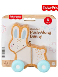 Fisher Price JDM52 Wooden Push-Along Bunny, Ages 6m+