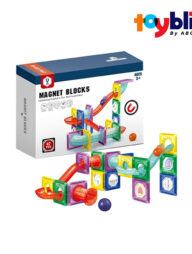 Toybliss Magnetic Marble Run 47pcs Blocks (HD384A), Ages 3+