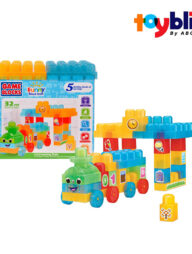 Toybliss Funny Block Train (LB668-1T), Ages 3+
