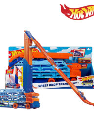 Hot Wheels HDY92 City Speed Drop Transport Hauler, includes 1 Car, Ages 5+