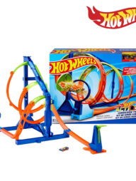 Hot Wheels HMX41 Action Corkscrew Triple Loop Set (Damaged Box), Ages 5+