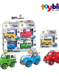 Toybliss HUANLEDI DIY Traffic Assembled Car (858-33), Ages 3+