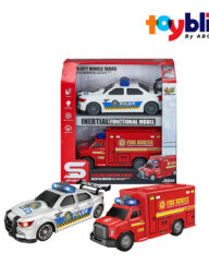 Toybliss JIANSHENG Fire Rescue Car with Light &amp; Sound (JS200P), Ages 3+