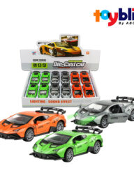 Toybliss XU YE 1:32 Die-Cast Lamborghini Pull Back Car with Lights &amp; Sound (K174BB), Ages 3+