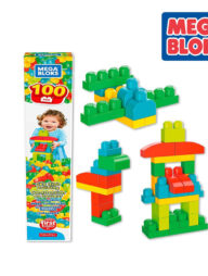 Mega Bloks GFG21 First Builders Construction Set 100pcs (Damaged Box), Ages 1+