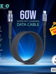 DC31 Super Fast Charging Cable 60W | Type-C to Type-C | 2 Meter Braided Cable