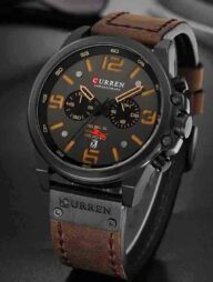 CURREN 8314 Luxury Sports Men's Watch - Coffe