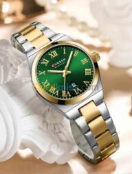 CURREN 9095 Ladies High Quality Wrist Watch For -Green