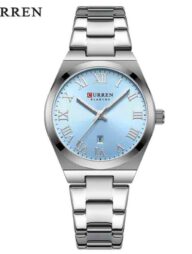 CURREN 9095 Ladies High Quality Wrist Watch For -Silver and Fest