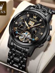 OLEVS 9910 Mechanical Wrist Watch Men - Black