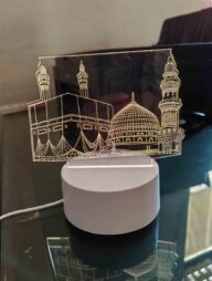 Islamic 3d home decorating tablet or bedside lamp (3 colour)