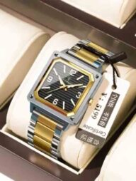 POEDAGAR 870 Luxury Elegant Men’s Watch - Golden And Black