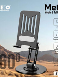 GEEOO ST60 Metal Mobile &amp; Tablet Stand  360° Rotation, Multi-Angle Adjustable