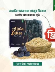 আজওয়া খেজুর ৩ কেজি (১ কেজি আমন ধানের মুড়ি ফ্রি!)