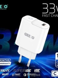 GEEOO C33 33W Fast Charging Charger Set with Cable | Smart Chip | Type-C / Micro