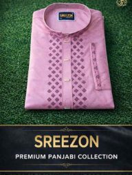 Sreezon Pink Patterned Panjabi