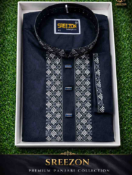 Sreezon Premium Panjabi Design Black