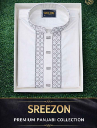 Sreezon Premium Panjabi White