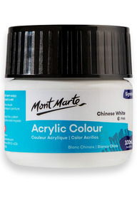 Monte Marte MSCH1001 Acrylic Colour Paint 100 ml, Titanium White