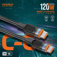 MEKE M16 C-C 120W Fast Charging Data Cable – 1 Meter Premium Braided Cable