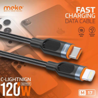 MEKE M17 C-L 120W Fast Charging Data Cable – 1 Meter Premium Braided Cable