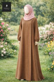 Indonesian Inspired Abaya (Brick)