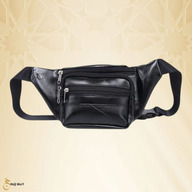 হজ্জ ও উমরাহ পিইউ লেদার ইহরাম বেল্ট (কালো)