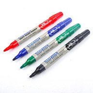 Multi-Color Classic Refillable White Board Marker Pen - 4 Pieces